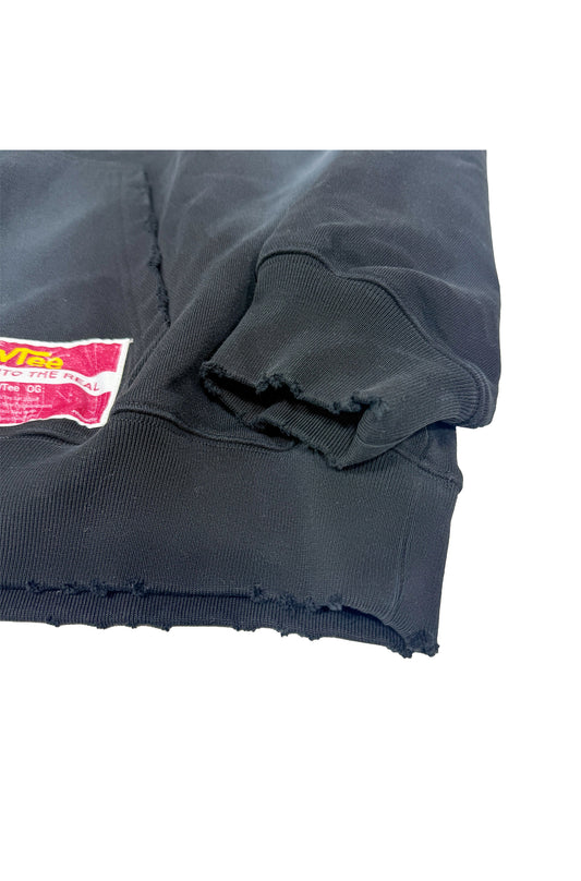 【予約】”LEAN INTO THE REAL” PULLOVER HOODIE BLACK