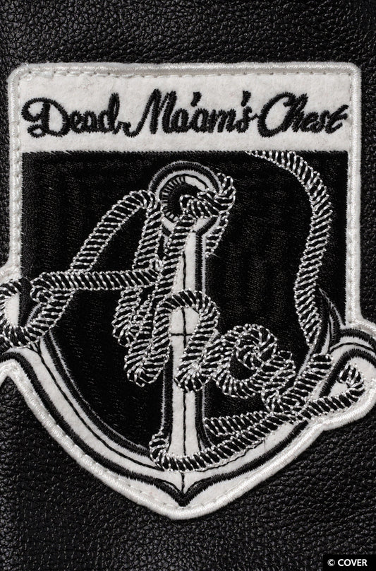 【予約】VTee x Houshou Marine "Dead Ma'am's Chest" VARSITY JACKET BLACK