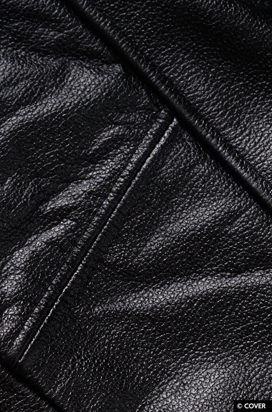 【予約】VTee x Houshou Marine "Dead Ma'am's Chest" VARSITY JACKET BLACK