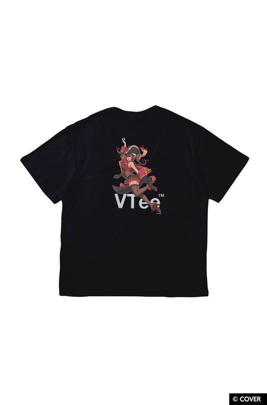 VTee x Houshou Marine TEE BLACK
