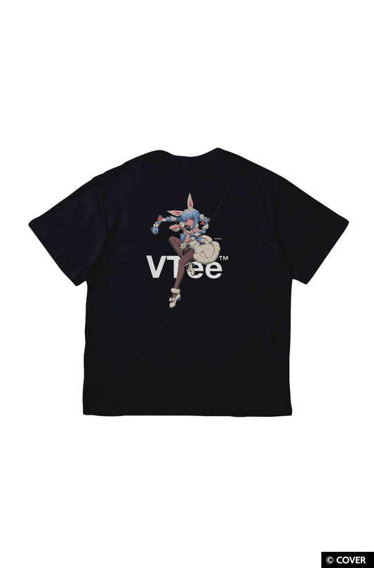VTee x Usada Pekora TEE BLACK
