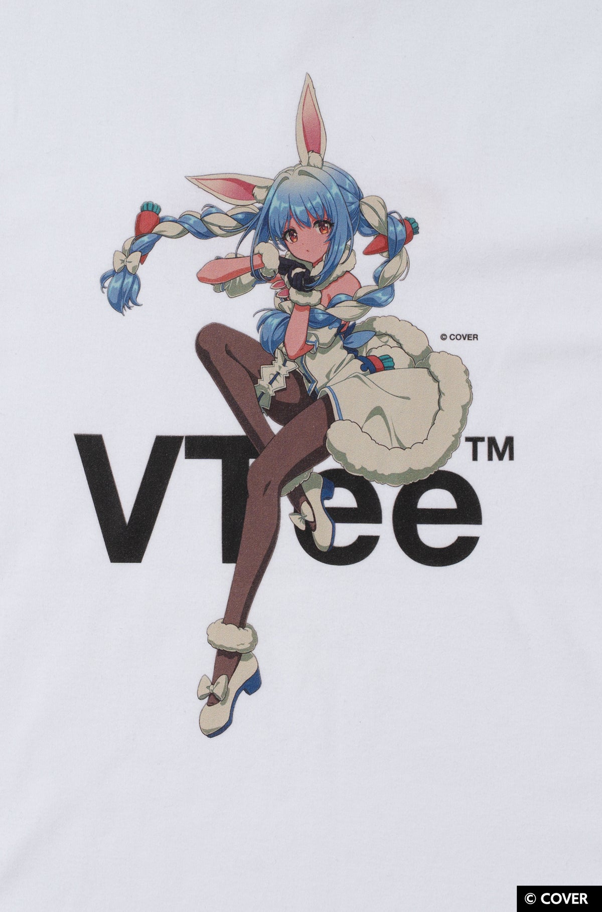 VTee x Usada Pekora TEE WHITE