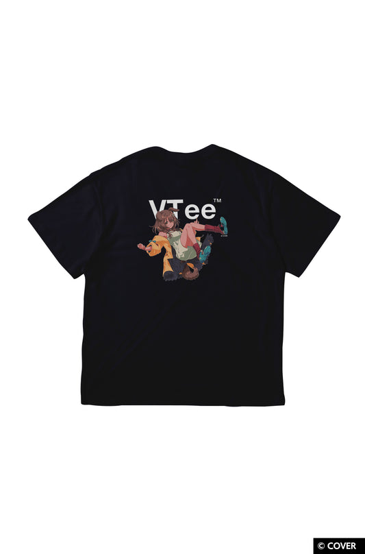 VTee x Inugami Korone TEE BLACK