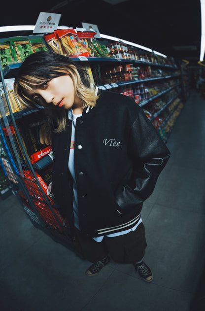 VTee VARSITY JACKET BLACK
