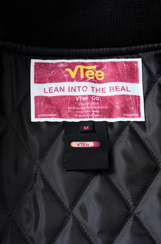 VTee VARSITY JACKET BLACK