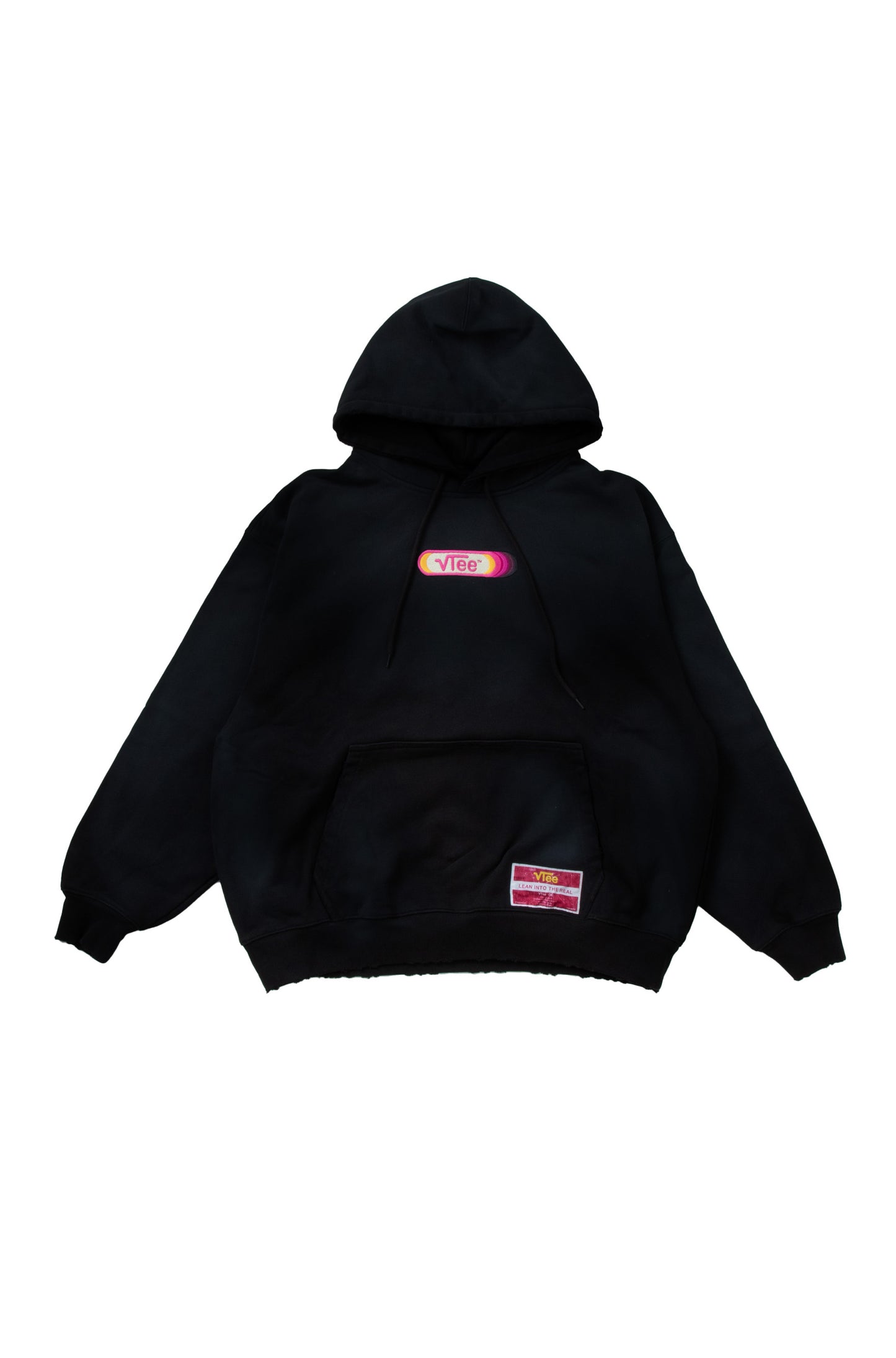 【予約】”LEAN INTO THE REAL” PULLOVER HOODIE BLACK