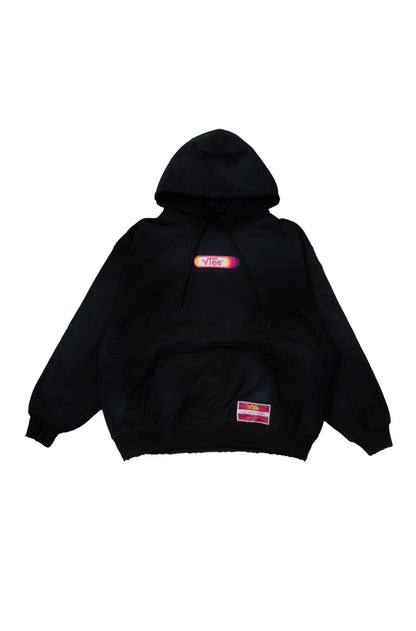【予約】”LEAN INTO THE REAL” PULLOVER HOODIE BLACK