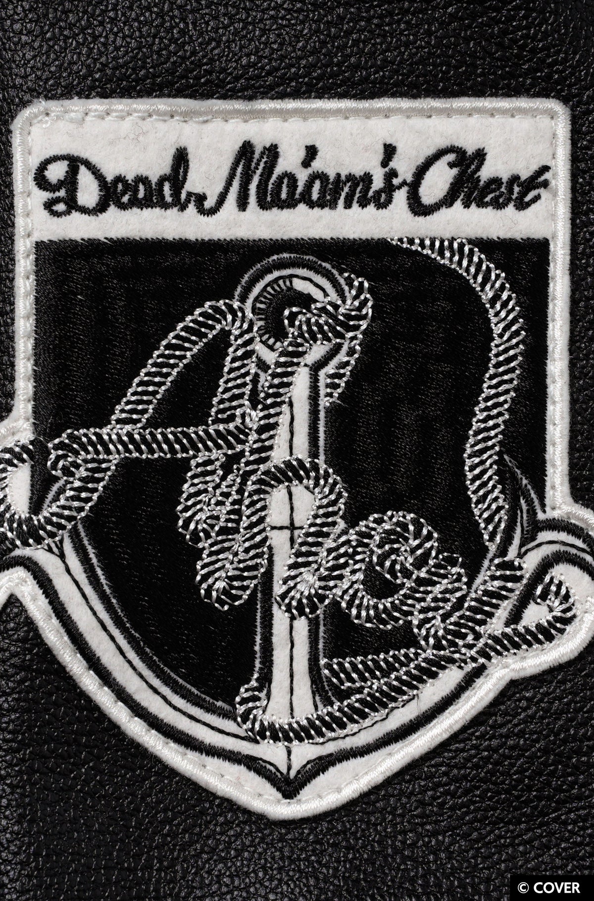 【予約】VTee x Houshou Marine "Dead Ma'am's Chest" VARSITY JACKET BLACK