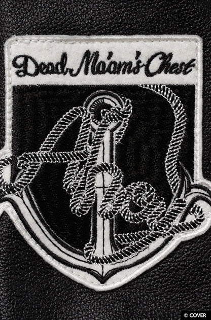【予約】VTee x Houshou Marine "Dead Ma'am's Chest" VARSITY JACKET BLACK