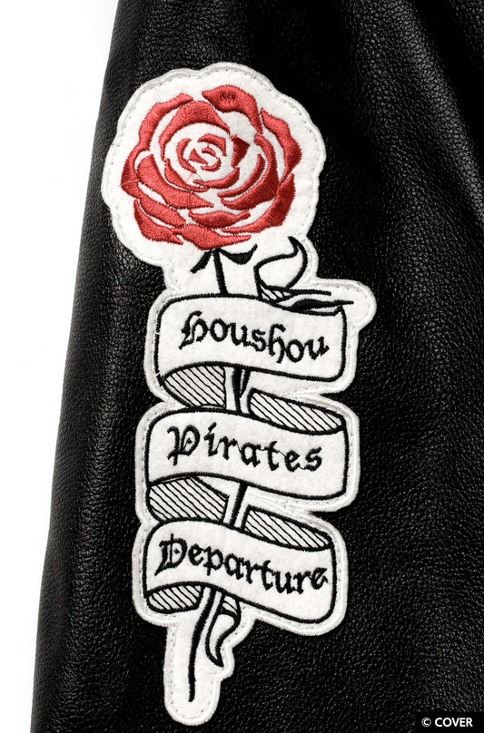 【予約】VTee x Houshou Marine "Dead Ma'am's Chest" VARSITY JACKET BLACK
