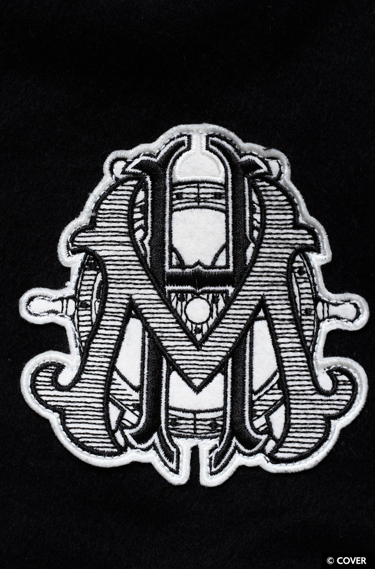 【予約】VTee x Houshou Marine "Dead Ma'am's Chest" VARSITY JACKET BLACK