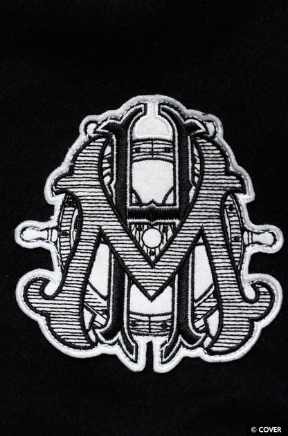 【予約】VTee x Houshou Marine "Dead Ma'am's Chest" VARSITY JACKET BLACK