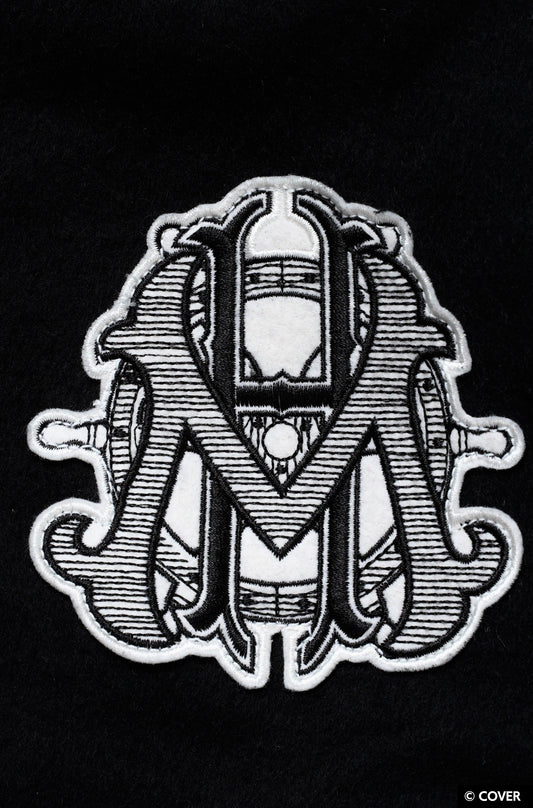 【予約】VTee x Houshou Marine "Dead Ma'am's Chest" VARSITY JACKET BLACK