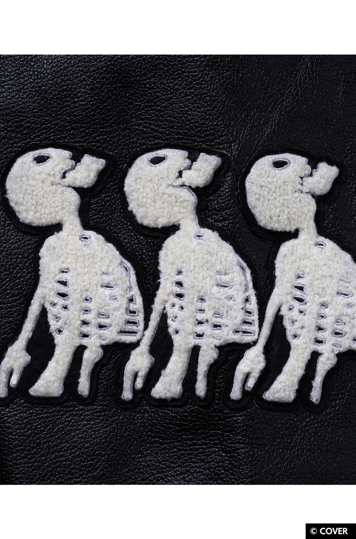 【予約】VTee x Houshou Marine "Dead Ma'am's Chest" VARSITY JACKET BLACK