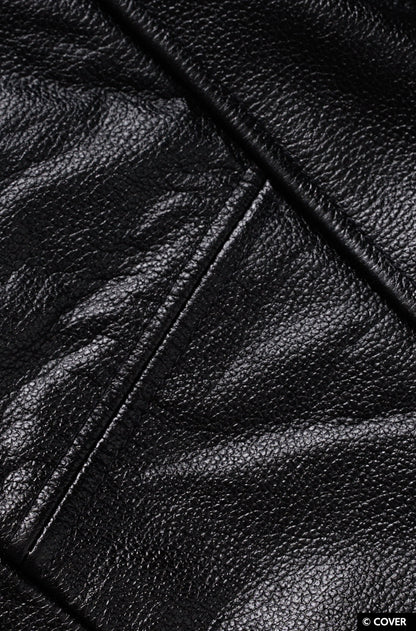 【予約】VTee x Houshou Marine "Dead Ma'am's Chest" VARSITY JACKET BLACK