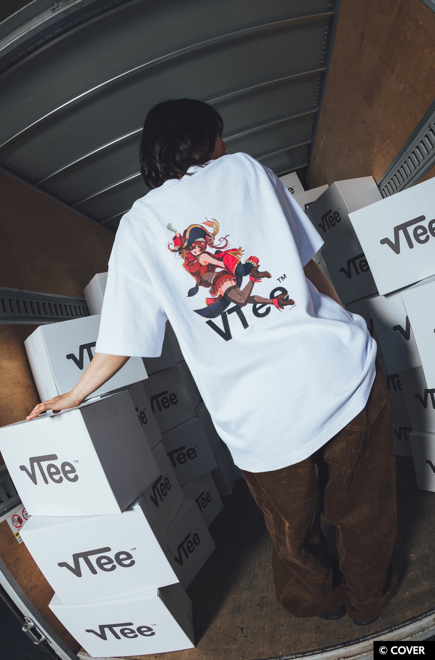 VTee x Houshou Marine TEE WHITE