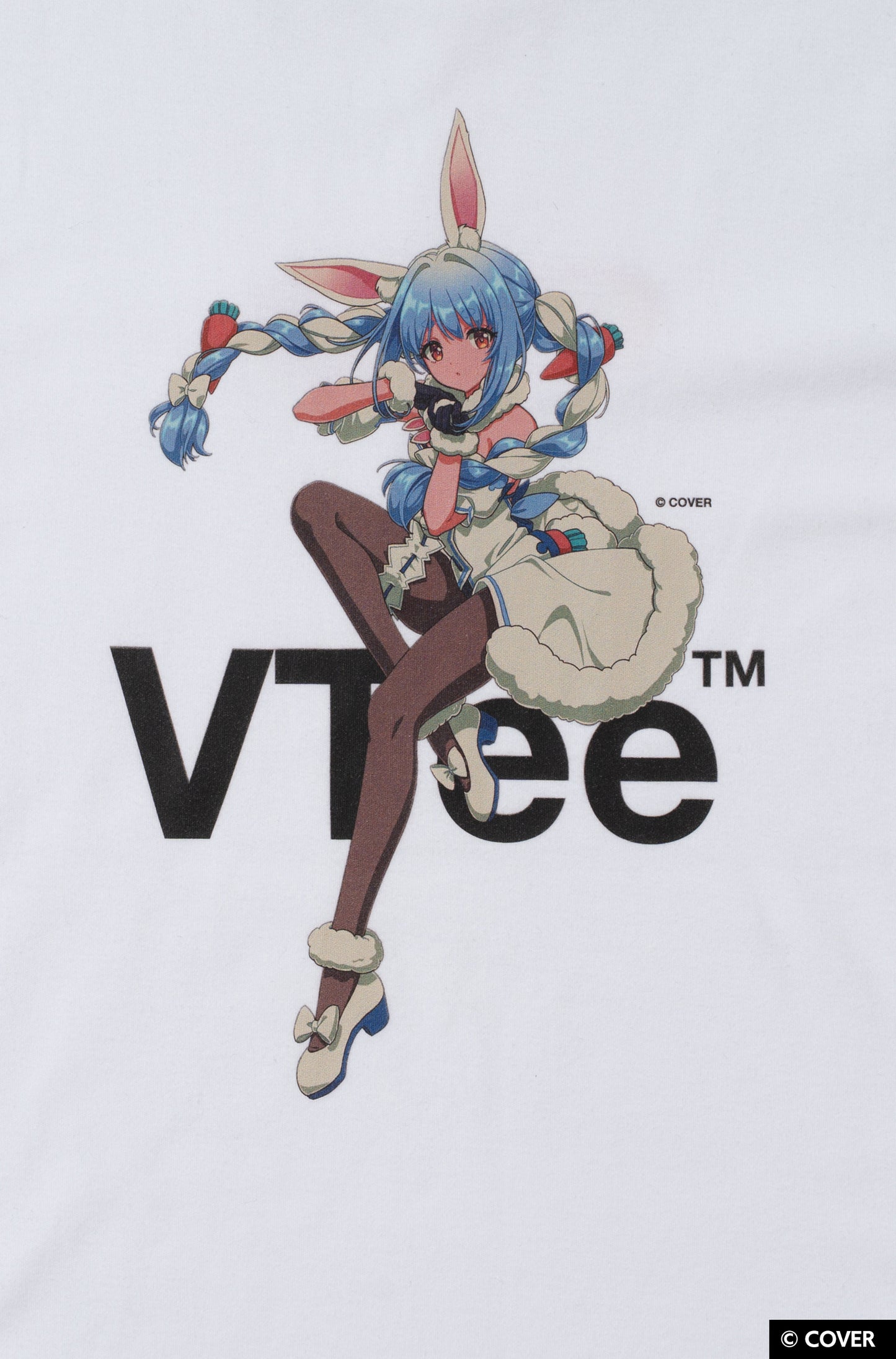 VTee x Usada Pekora TEE WHITE