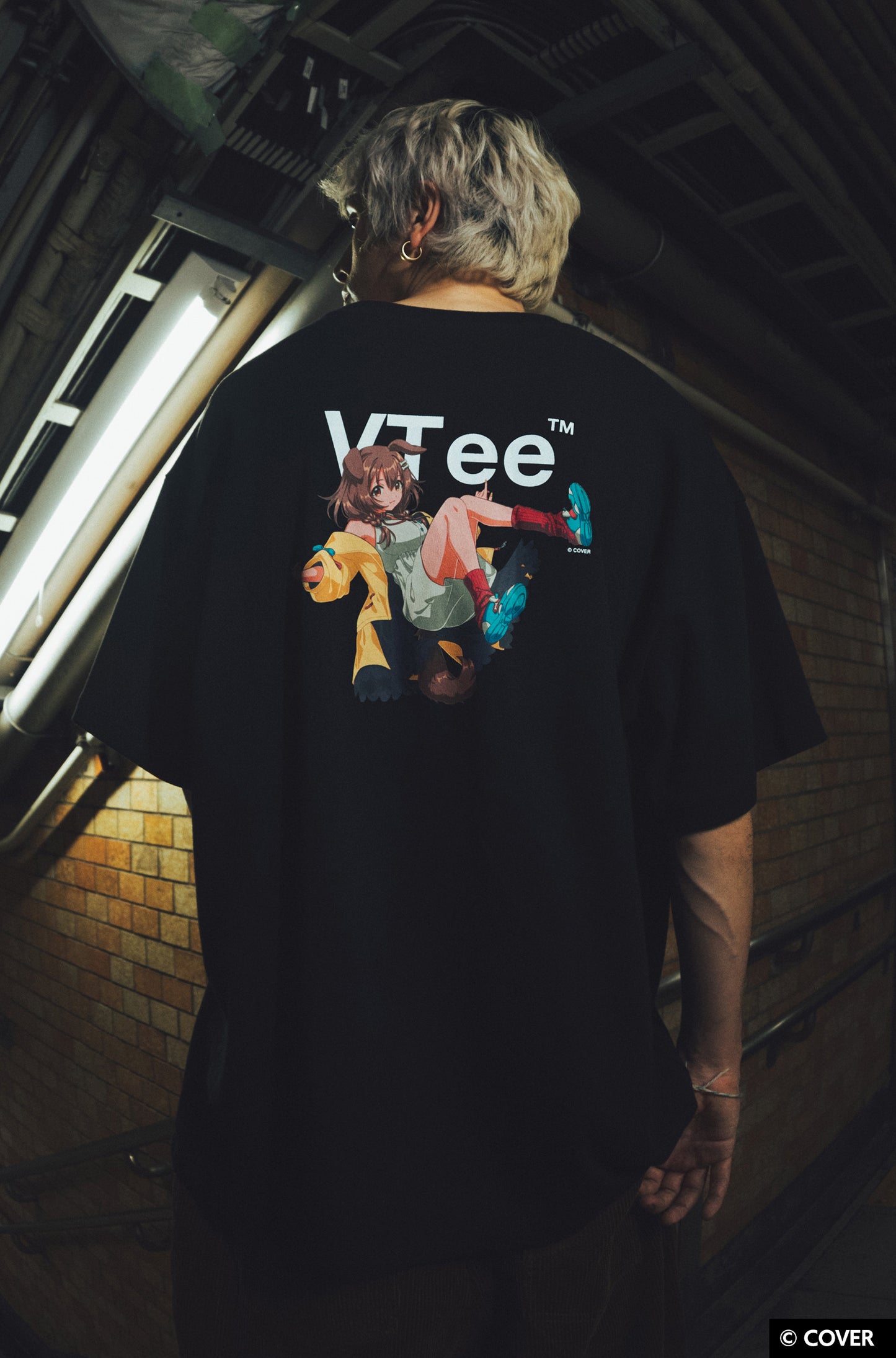 VTee x Inugami Korone TEE BLACK