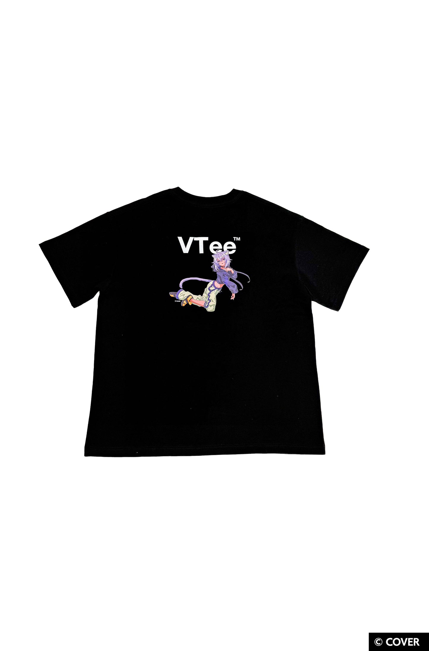 VTee x Nekomata Okayu TEE BLACK