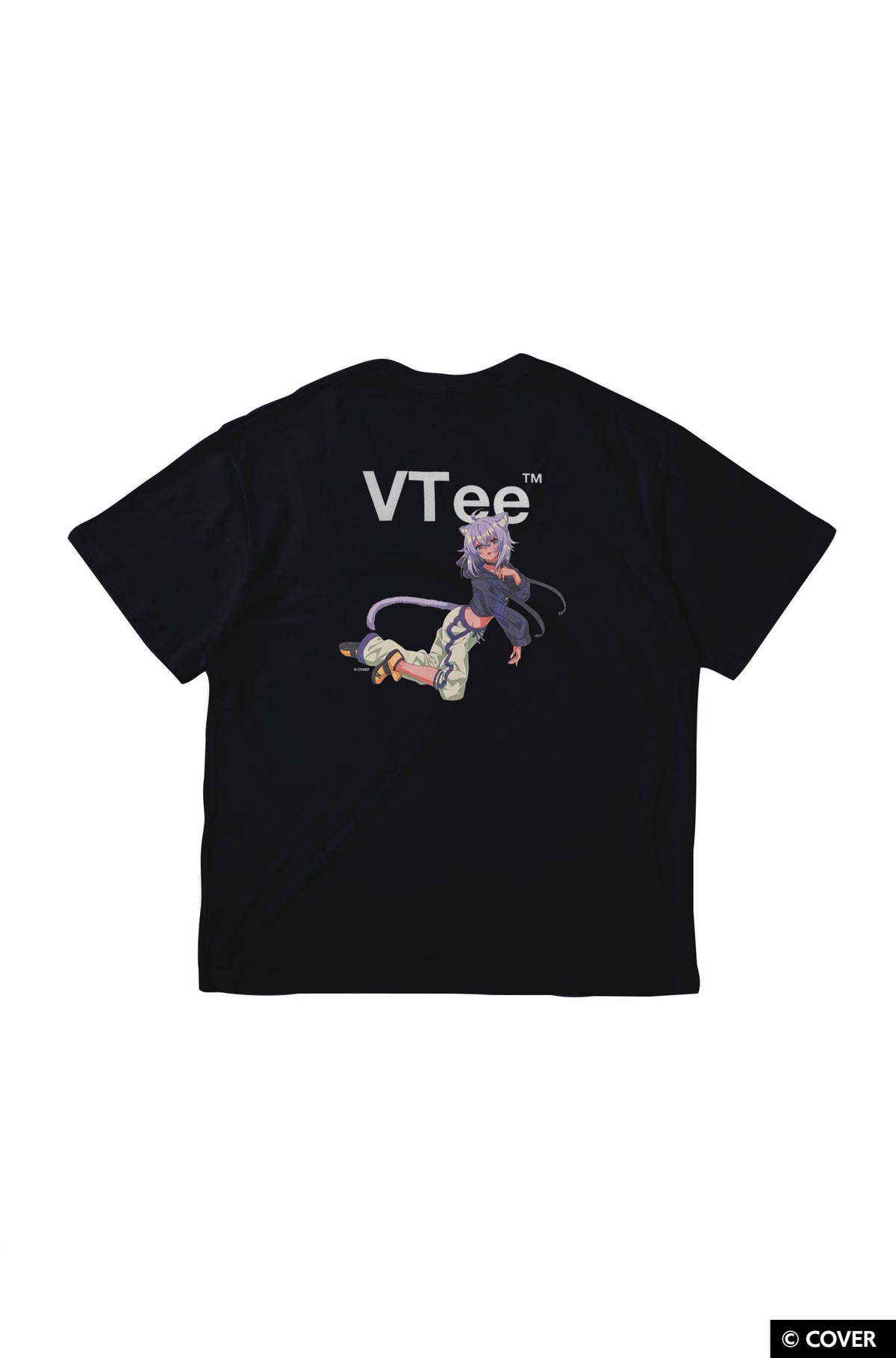 VTee x Nekomata Okayu TEE BLACK