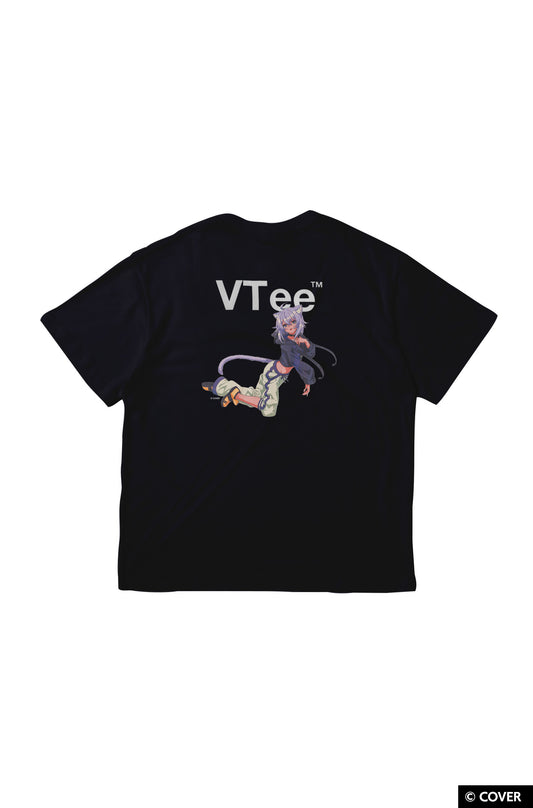 VTee x Nekomata Okayu TEE BLACK