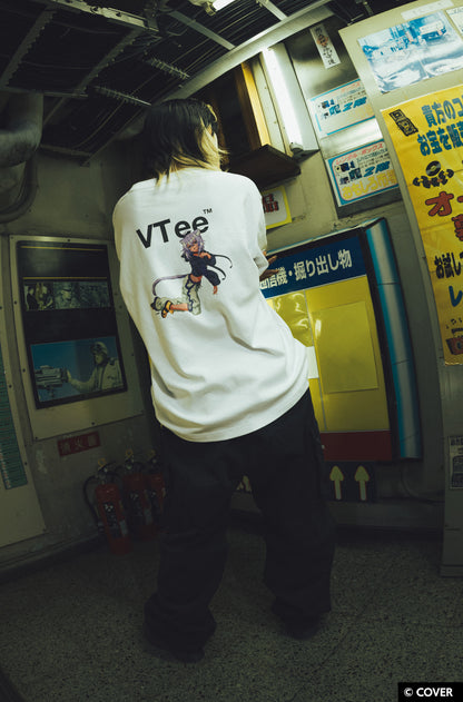 VTee x Nekomata Okayu TEE WHITE