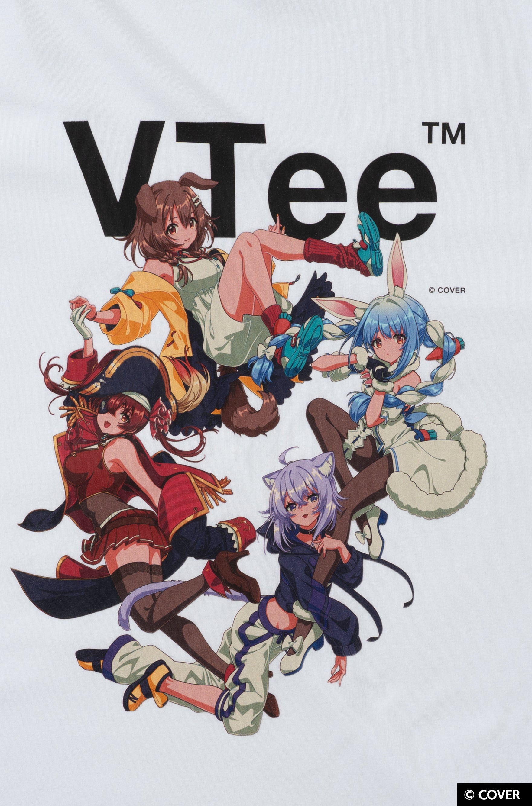 VTee × hololive TEE WHITE – VTee Media Store