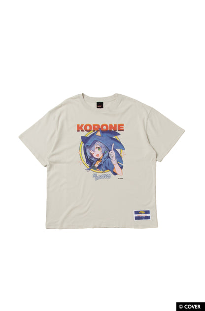 VTee x Inugami Korone "Sonic Costume" TEE IVORY