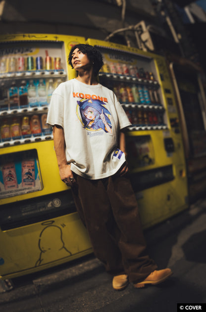 VTee x Inugami Korone "Sonic Costume" TEE IVORY