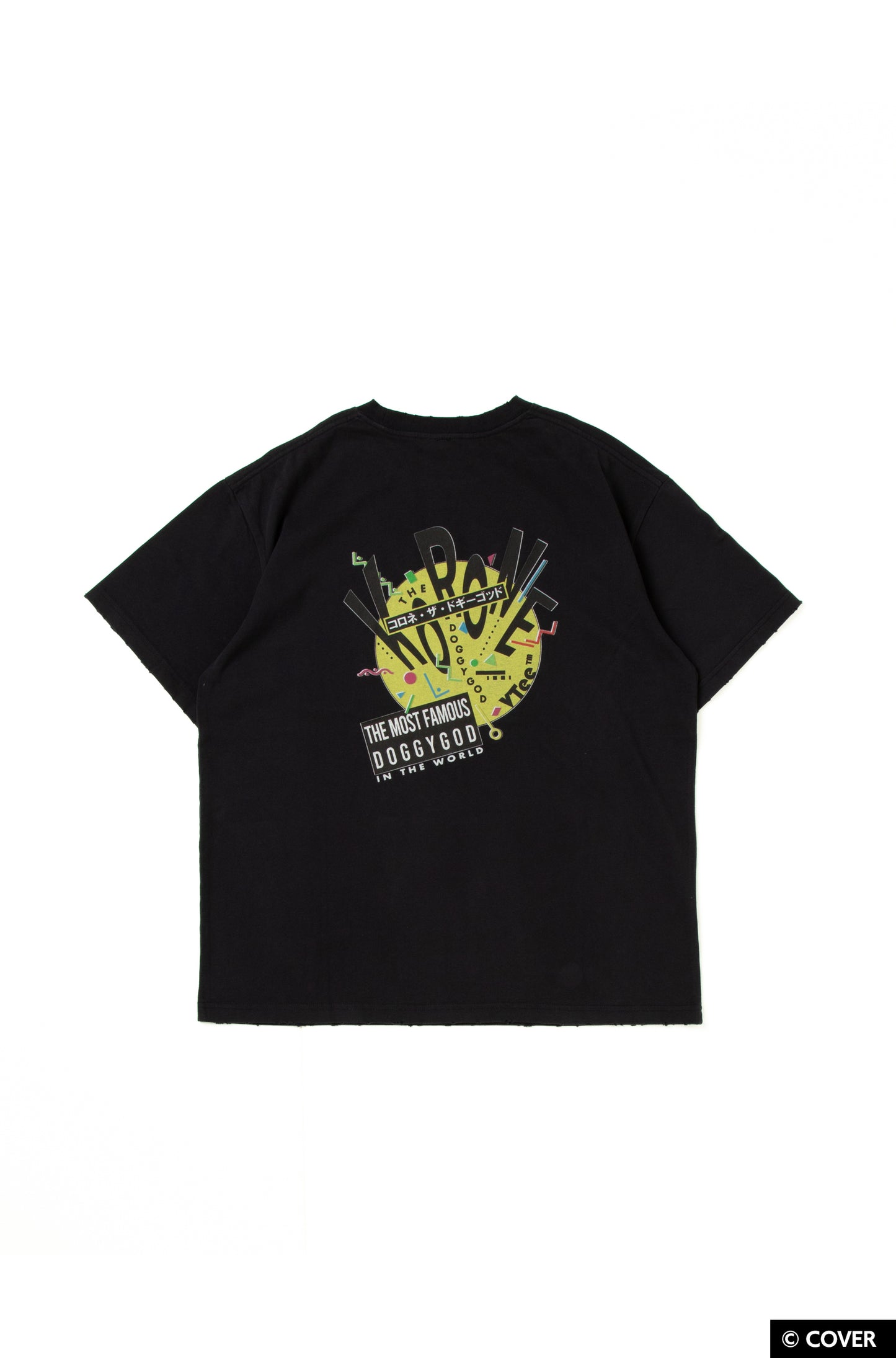 VTee x Inugami Korone "Sonic Costume" TEE V.BLACK