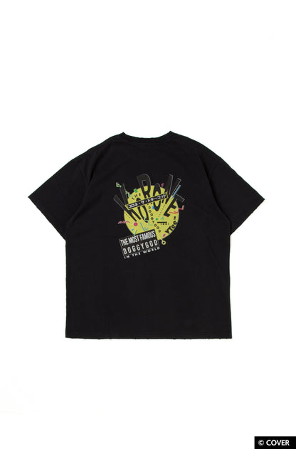 VTee x Inugami Korone "Sonic Costume" TEE V.BLACK