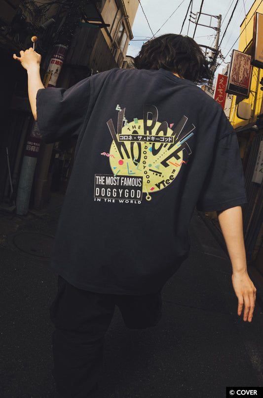 VTee x Inugami Korone "Sonic Costume" TEE V.BLACK