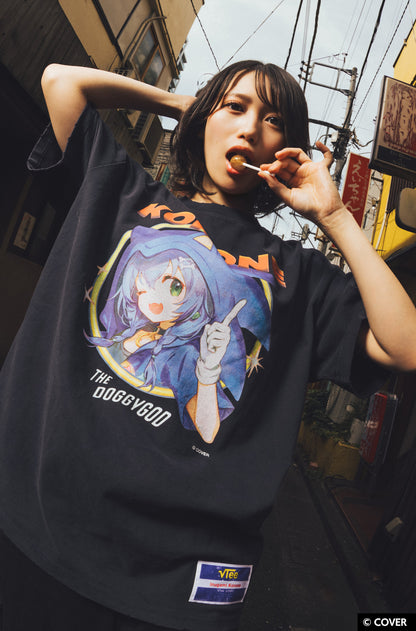 VTee x Inugami Korone "Sonic Costume" TEE V.BLACK