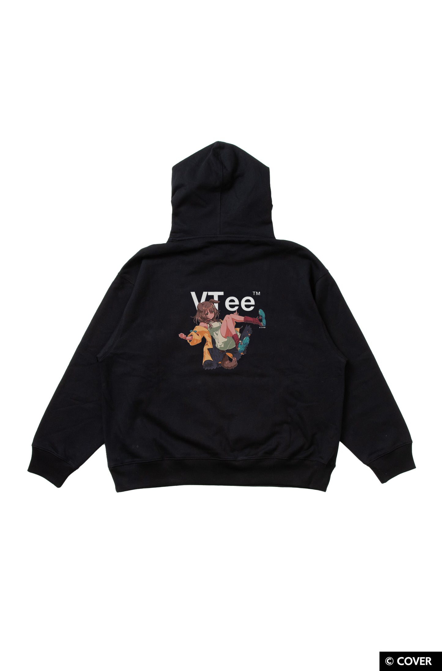 【予約】VTee x Inugami Korone PULLOVER HOODIE BLACK