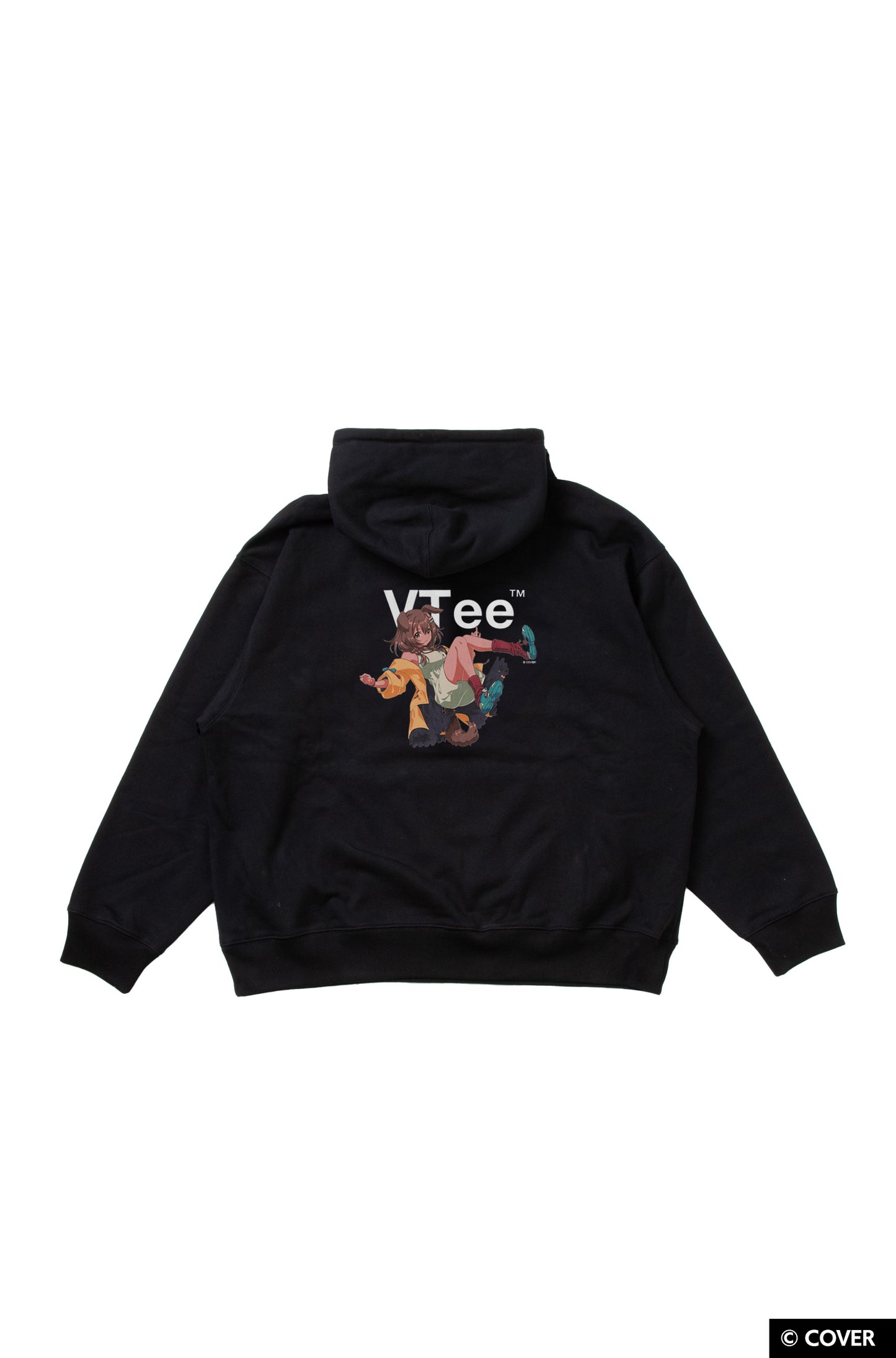 【予約】VTee x Inugami Korone PULLOVER HOODIE BLACK