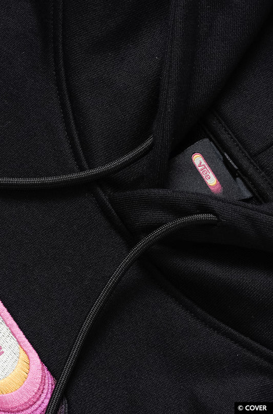 【予約】VTee x Inugami Korone PULLOVER HOODIE BLACK
