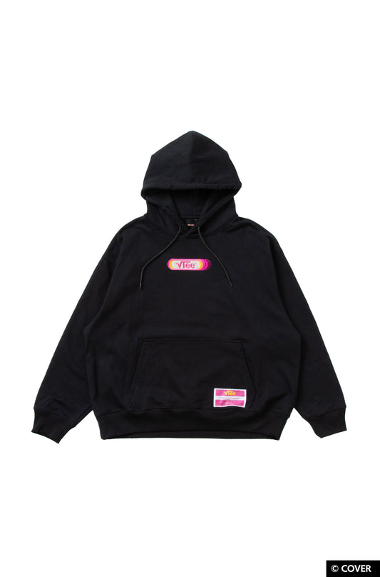 【予約】VTee x Nekomata Okayu PULLOVER HOODIE BLACK