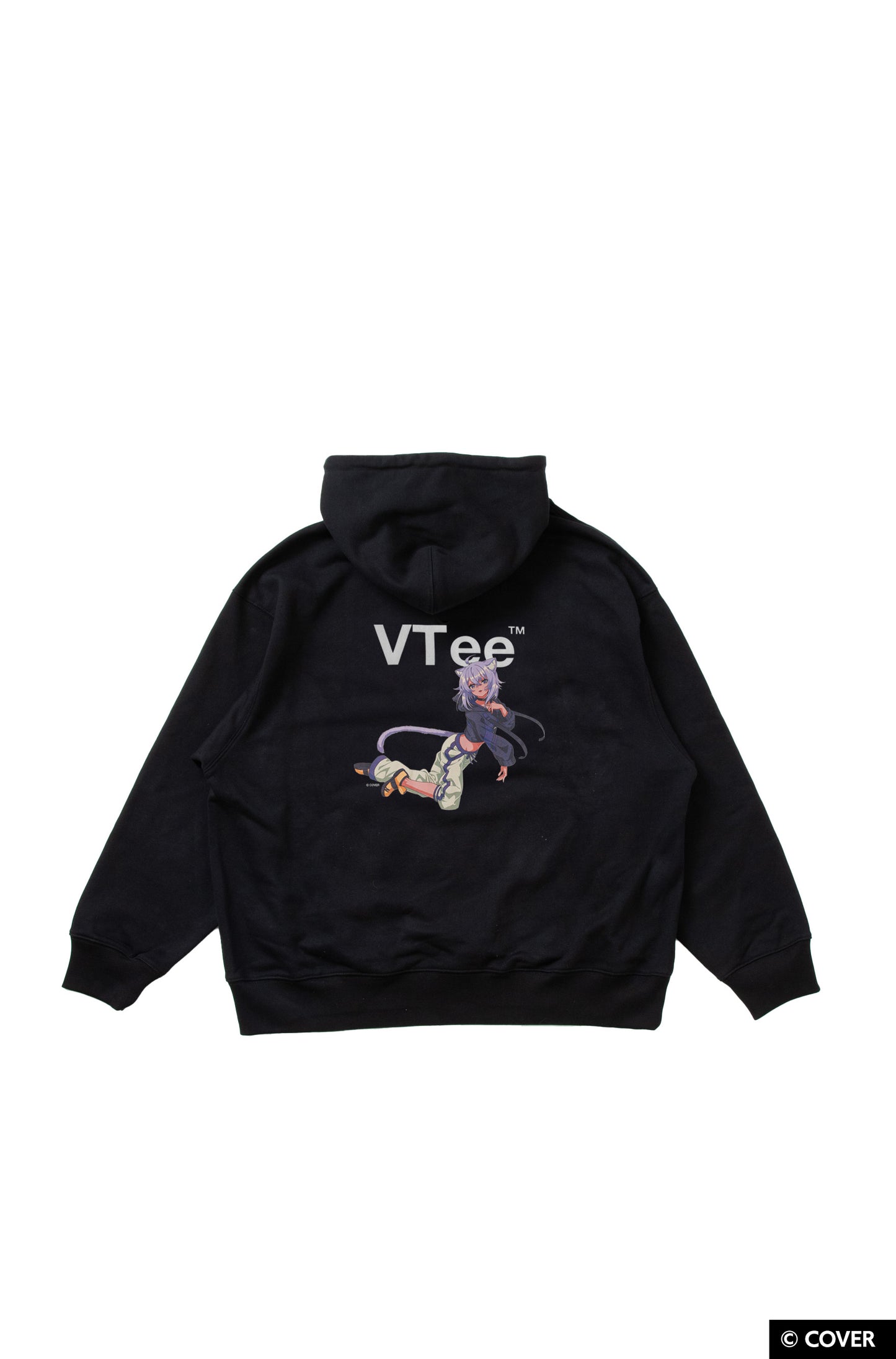【予約】VTee x Nekomata Okayu PULLOVER HOODIE BLACK