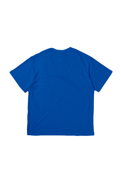 "LEAN INTO THE REAL" TEE BLUE